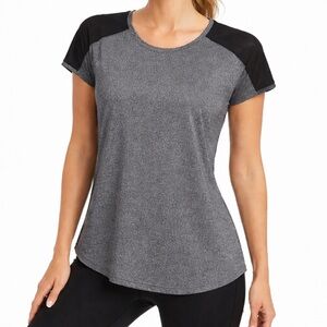 C9 Champion Performance Athletic Top Mesh Shoulder Scoop Hem Tee
- Size L